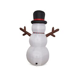 Maxi Gonfiabile Con Luci - Pupazzo Di Neve, H 244 Cm, , large