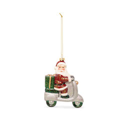 Decorazione Babbo Natale In Vespa Per Albero Di Natale, , large