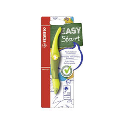 Penna Roller Ergonomica - Stabilo Easyoriginal Per Mancini In Verde/lime - Cartuccia Blu Inclusa, , large