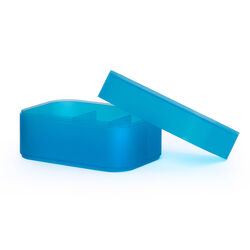 Scatola portaoggetti con divisori interni 9 cm, , large