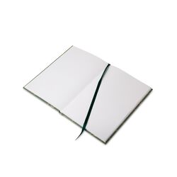 Quaderno A5 A Quadretti Con Copertina Rigida Color Verde Marmorizzato Oro, , large