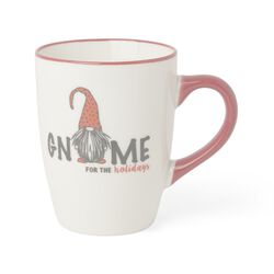 Tazza Natalizia In Ceramica "gnome For Holiday" - Scritta Piccola, , large