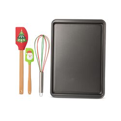 Teglia Di Natale Con 2 Spatole E Frusta, , large