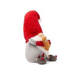 Fermaporta Decorativo Maxi Gnomo - Cappello Rosso, , large