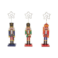 Segnaposto Schiaccianoci In Legno - Set Da 6 Pz, , large