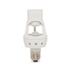 Portalampada E27 Con Sensore Crepuscolare E Pir 360°, , large