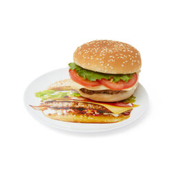 Piatto per hamburger, , large