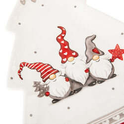 Piatto In Ceramica A Forma Di Albero Di Natale, , large