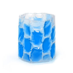 Porta lattina refrigerante blu, blu, large
