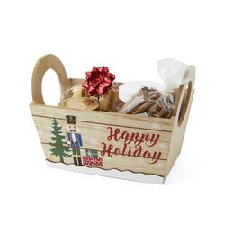 Porta Dolciumi - "happy Holiday" – Con Manici – 27 X 16,5 Cm, , large