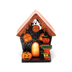 Decorazione Halloween Casetta Luminosa - Dolcetto O Scherzetto, , large