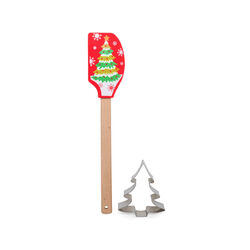 Set Spatola Con Stampo Per Biscotti, , large