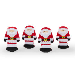 Portaposate Babbo Natale - Set Da 4 Pz, , large