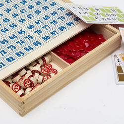 Tombola Con Scatola In Legno Dal Negro, , large