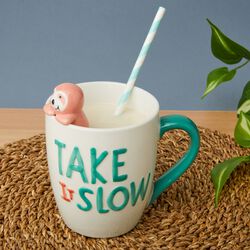 Tazza In Ceramica Con Bradipo – “take It Slow”, , large