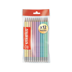 Matita In Grafite - Stabilo Swano Pastel - Pack Da 12 - Colori Assortiti, , large