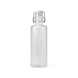 Bottiglia Effetto Vetro 1 L, Con Tappo A Scatto - Trasparente, , large