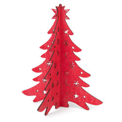 Albero Di Natale In Legno Componibile, 28 Cm, , large