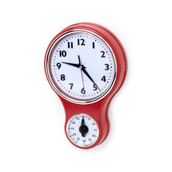 Orologio Rotondo Retro Da Parete Con Timer Analogico, , large