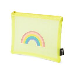 Busta Portapenne A Rete 19,5 X 14 Cm - Arcobaleno Fluo, , large