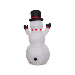 Maxi Gonfiabile Con Luci - Pupazzo Di Neve, H 122 Cm, , large