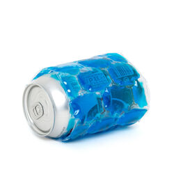 Porta lattina refrigerante blu, blu, large