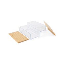 Contenitore Con Coperchio In Bambù - Set Da 2 Pz, , large