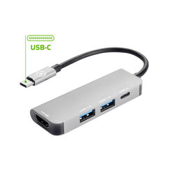 Adattatore multiporta USB-C ProHubPlus, Celly, , large