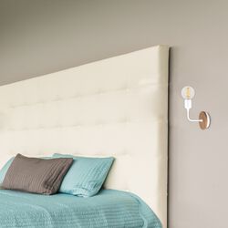Homemania Lampada A Parete Simple Drop, Bianca, , large