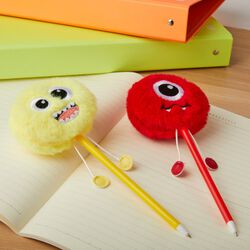 Penna Pon Pon - Monster Rosso, , large