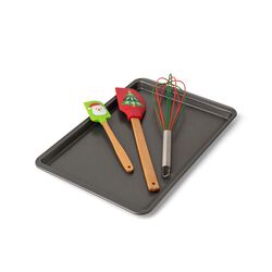 Teglia Di Natale Con 2 Spatole E Frusta, , large