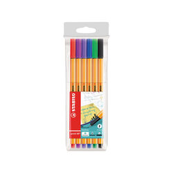 Fineliner - Stabilo Point 88 - Astuccio Da 6 - Colori Assortiti, , large