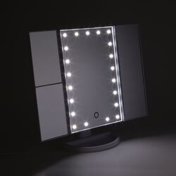 Specchio Orientabile Da Tavolo 2x/3x Con Luci, , large