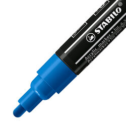 Stabilo Free Acrylic - T300 Punta Rotonda 2-3mm - Confezione Da 5 - Blu Scuro, , large