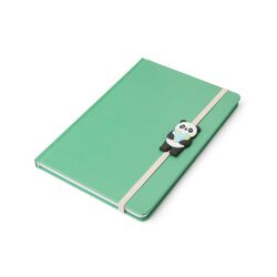 Quaderno Con Copertina Rigida Ed Elastico – “clip Panda”, , large