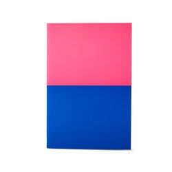 Quaderni A5 A Righe Con Copertina Morbida Fucsia/blu E Grigio/giallo – Set 2 Pz, , large