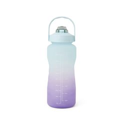 Borraccia Motivazionale - 2 L - Colore Azzurro E Viola, , large