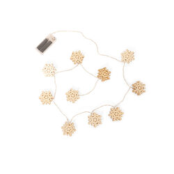 Ghirlanda In Legno Con Luci A Batteria, , large