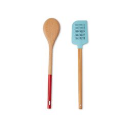 Set Cucchiaio In Legno E Spatola Da Cucina, , large