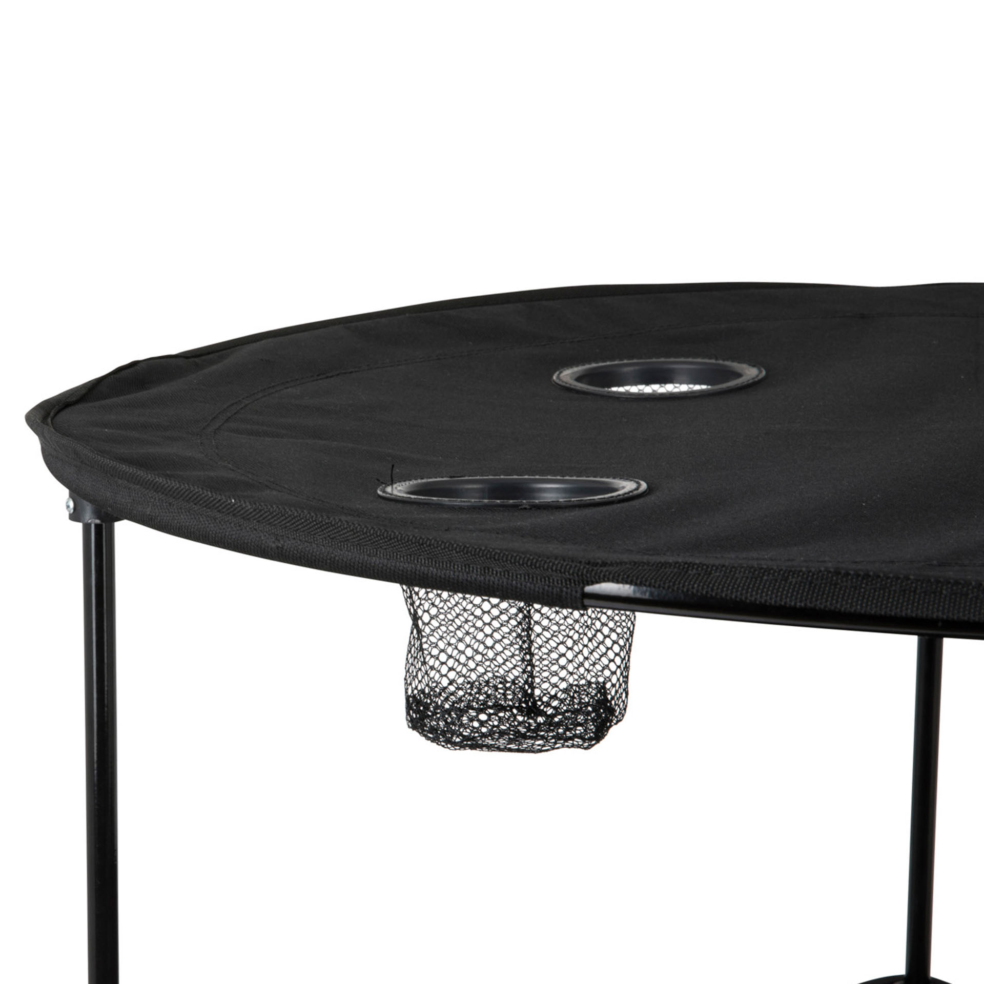 Tavolino pieghevole con 4 inserti porta bottiglia, , large