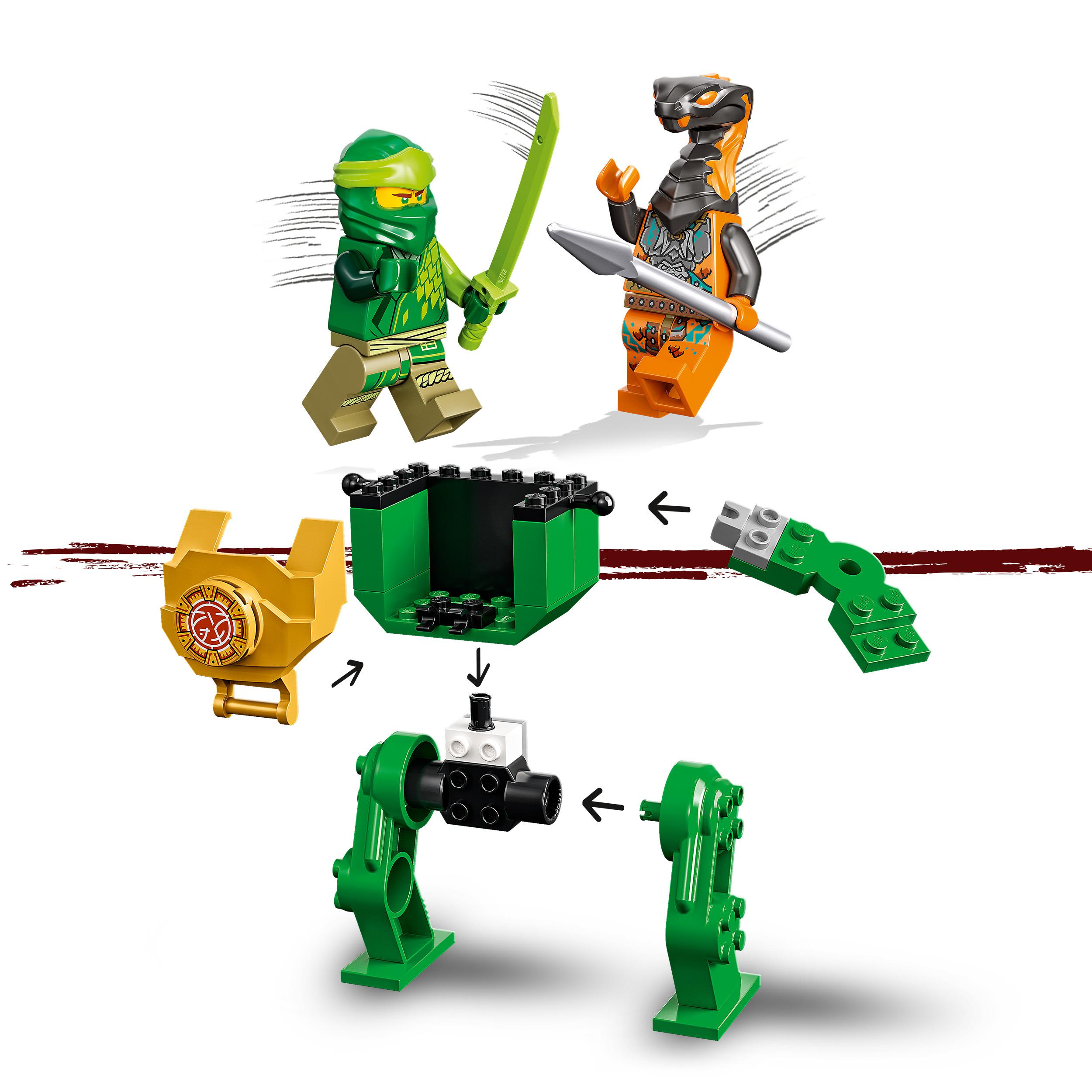 LEGO NINJAGO Mech Ninja di Lloyd, Set per Bambini dai 4 Anni in su, con Giocatto 71757, , large