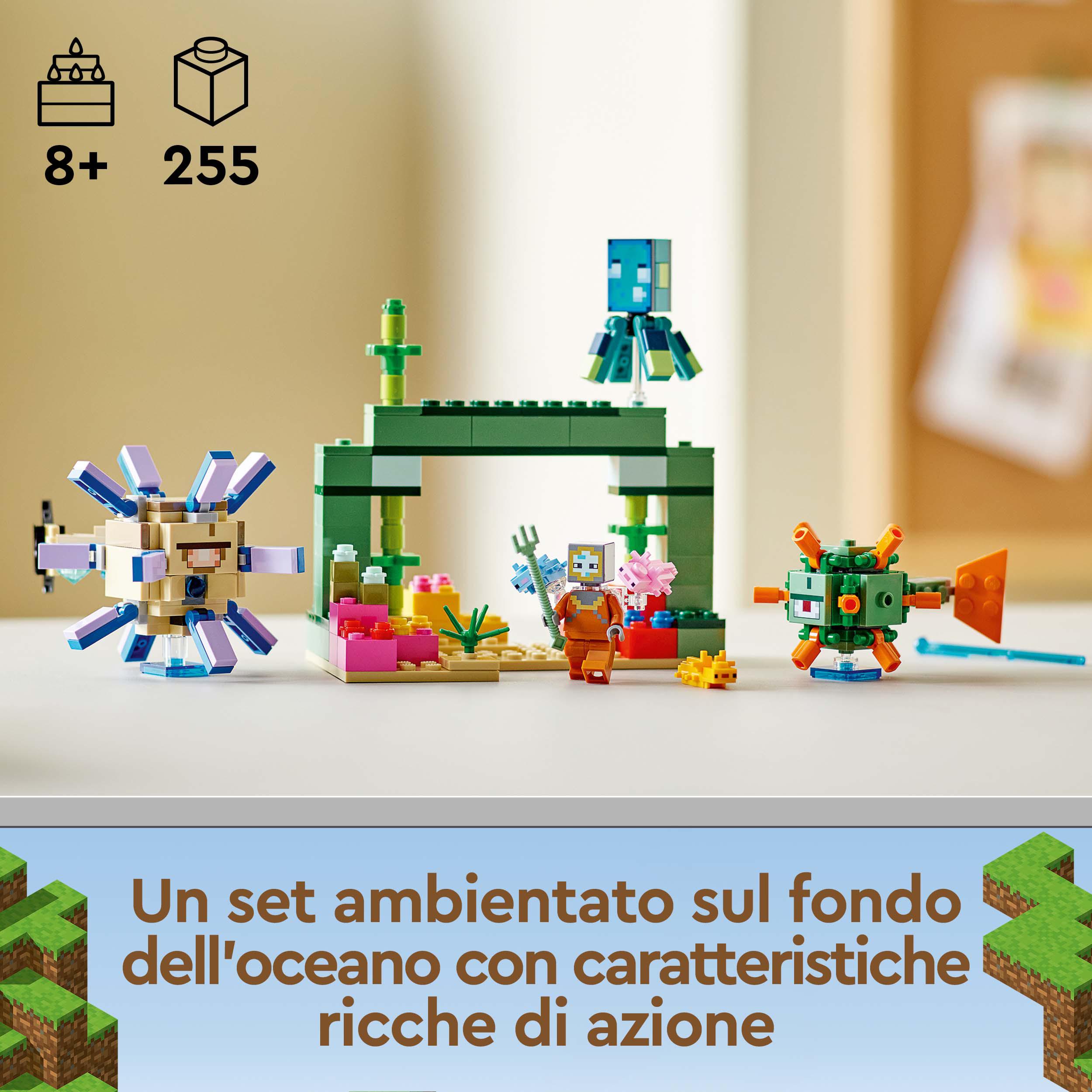 LEGO Minecraft La Battaglia del Guardiano, Avventura Subacquea, Set da Costruzio 21180, , large