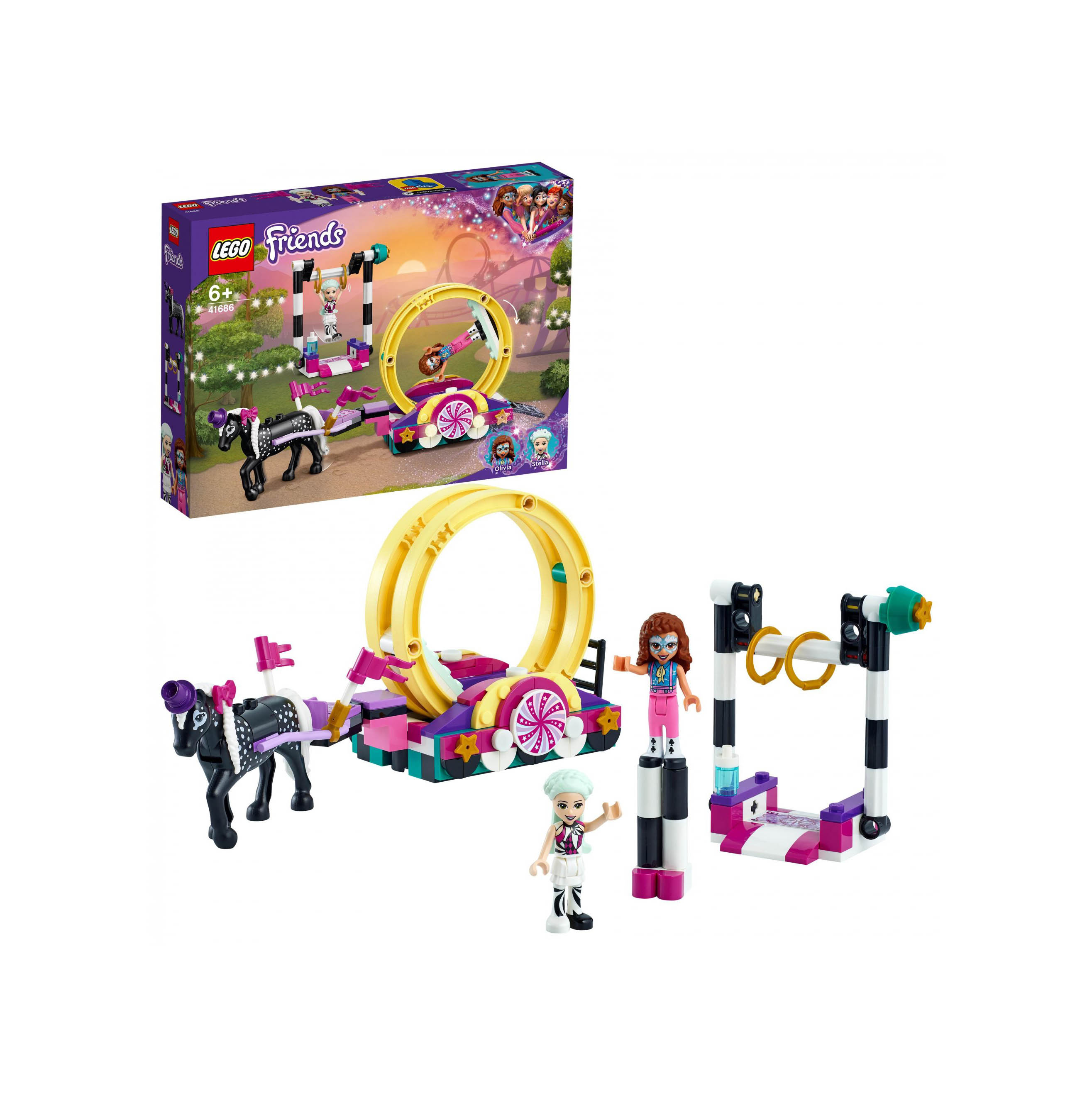 LEGO Friends Acrobazie Magiche, Set di Costruzioni per Bambini di 6 Anni con le 41686, , large