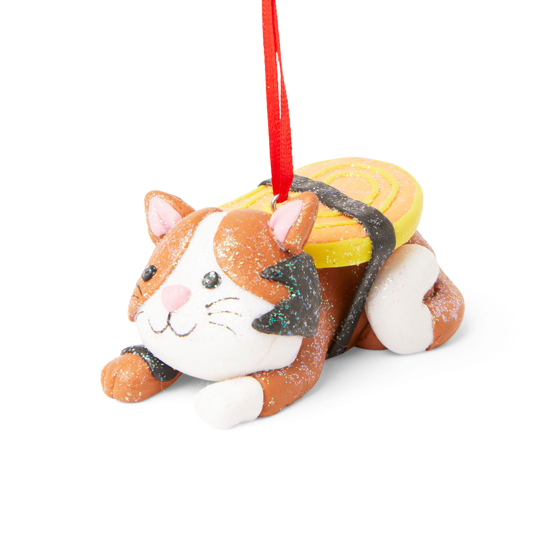 Gattino Da Appendere Effetto Pasta Di Sale - Colore Marrone, , large