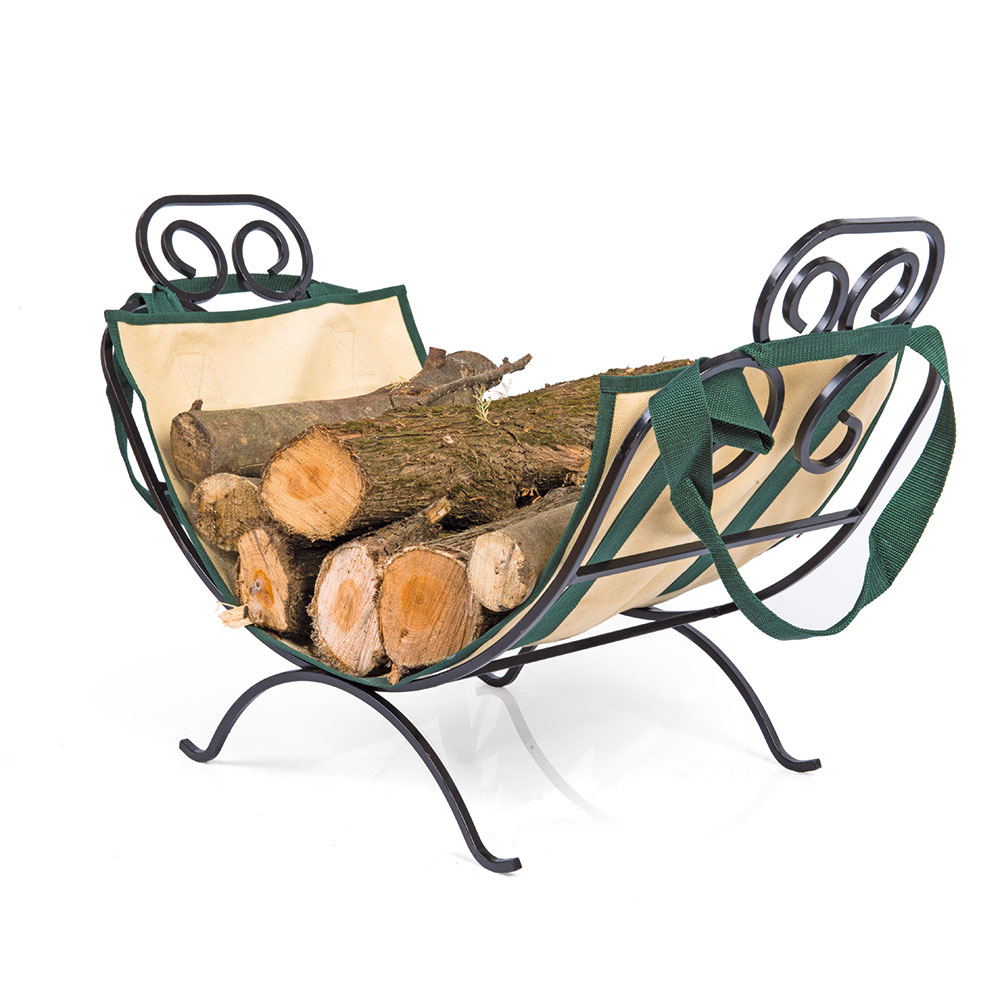 Supporto con borsa portalegna, , large