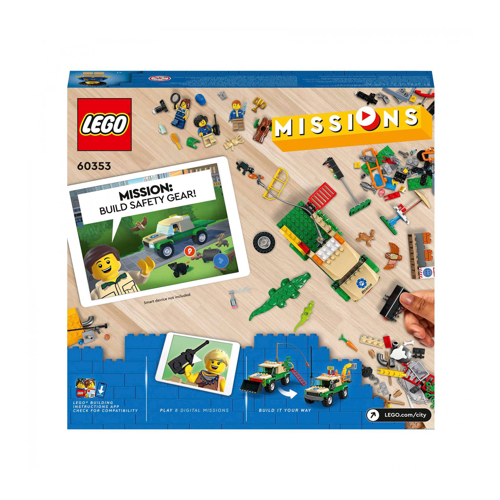 LEGO City Missioni di Salvataggio Animale, Set di Costruzioni con Avventura Digi 60353, , large