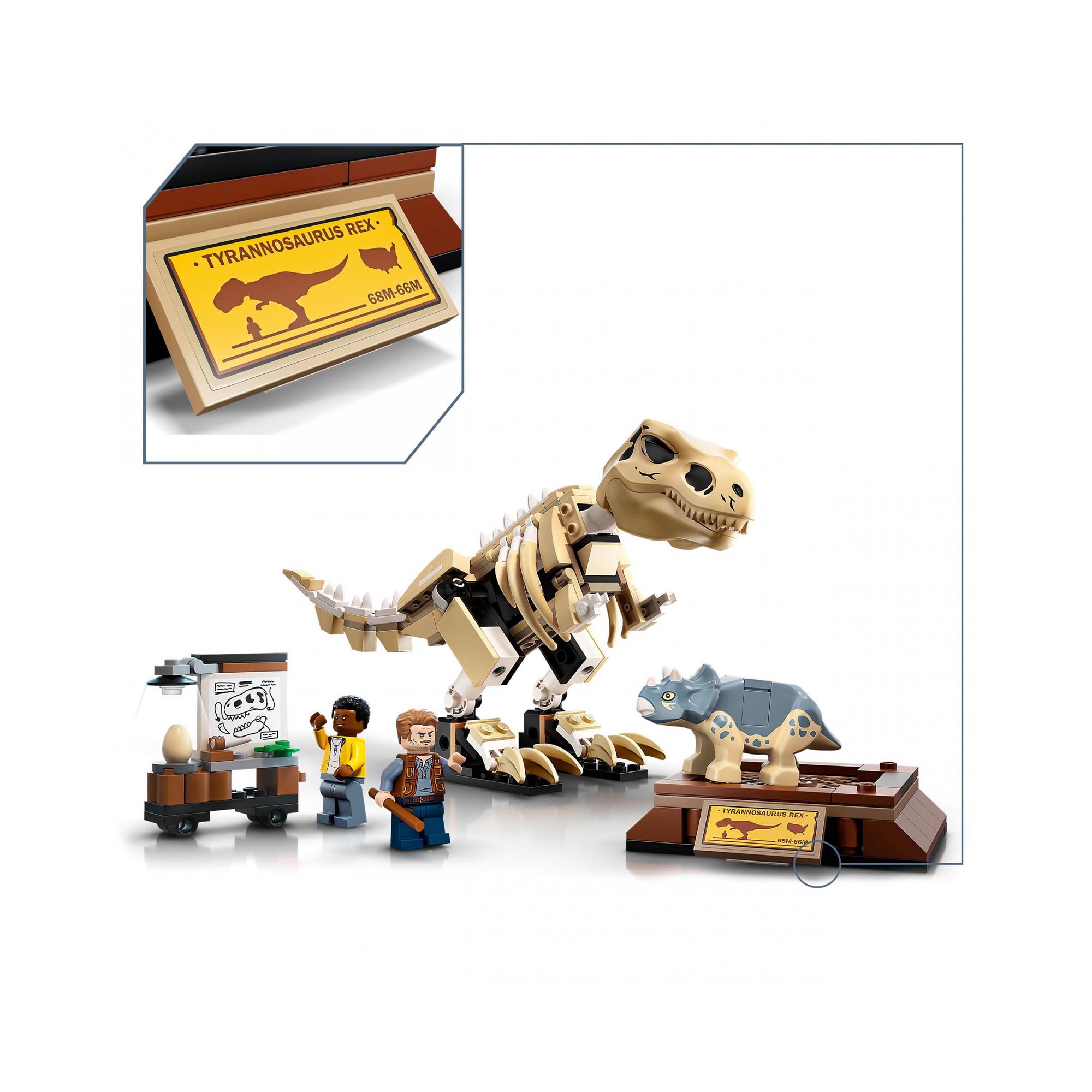LEGO Jurassic World La Mostra del Fossile di Dinosauro T. Rex, Per Bambini dai 7 76940, , large
