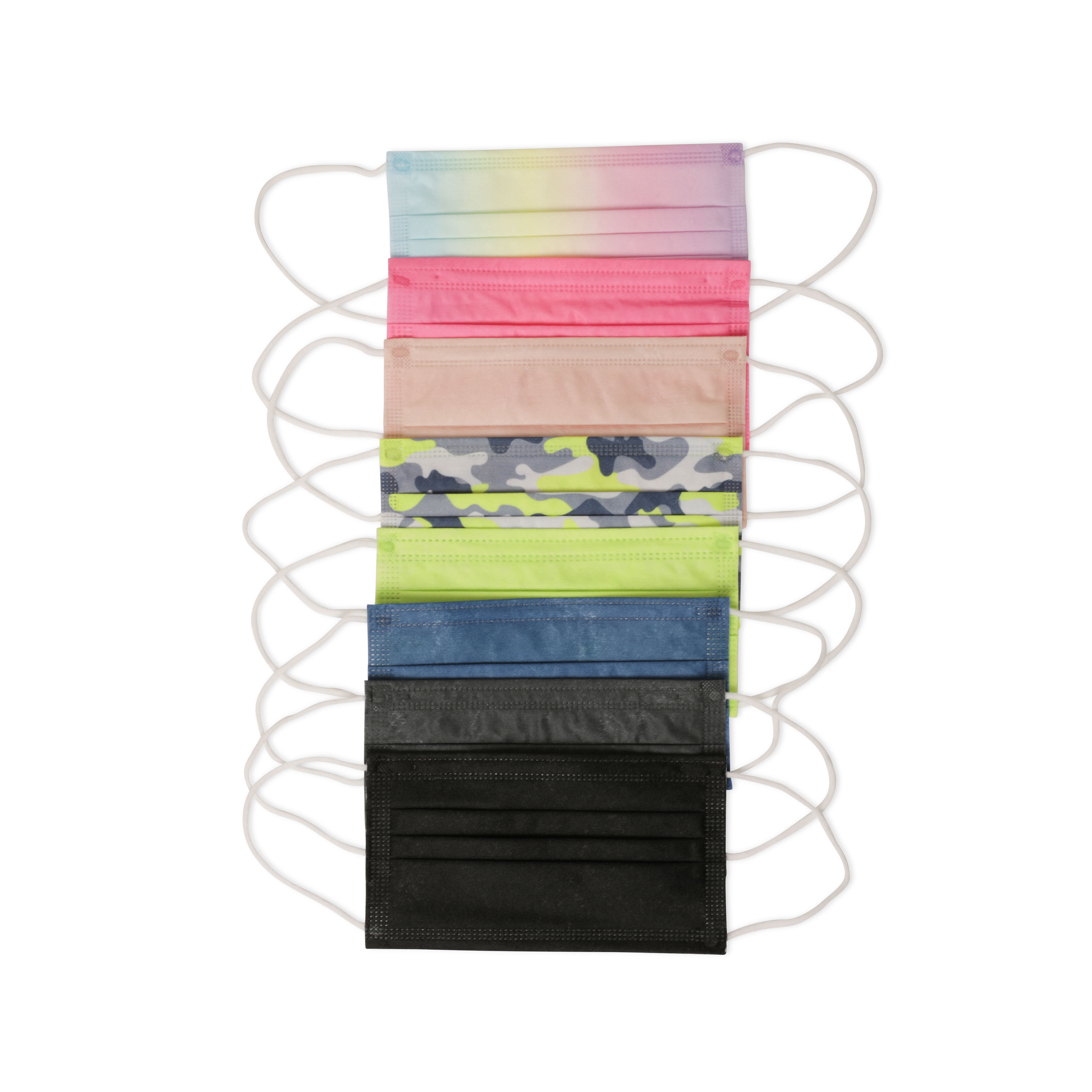 Mascherine monouso a 3 strati per adulti set da 5 pz, , large