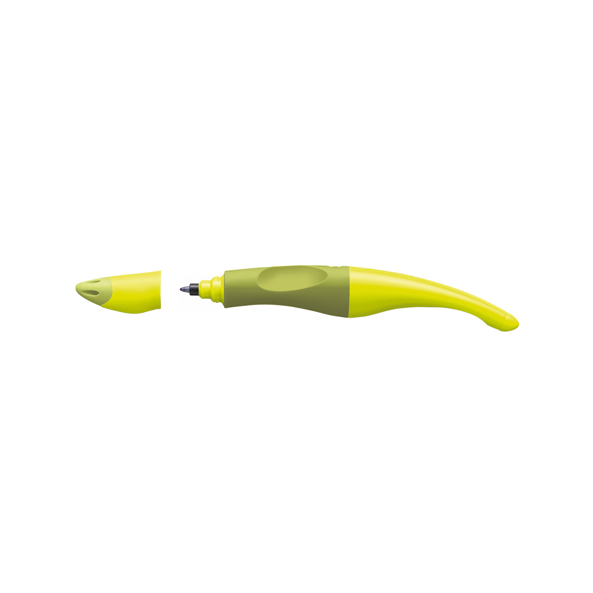 Penna Roller Ergonomica - Stabilo Easyoriginal Per Mancini In Verde/lime - Cartuccia Blu Inclusa, , large
