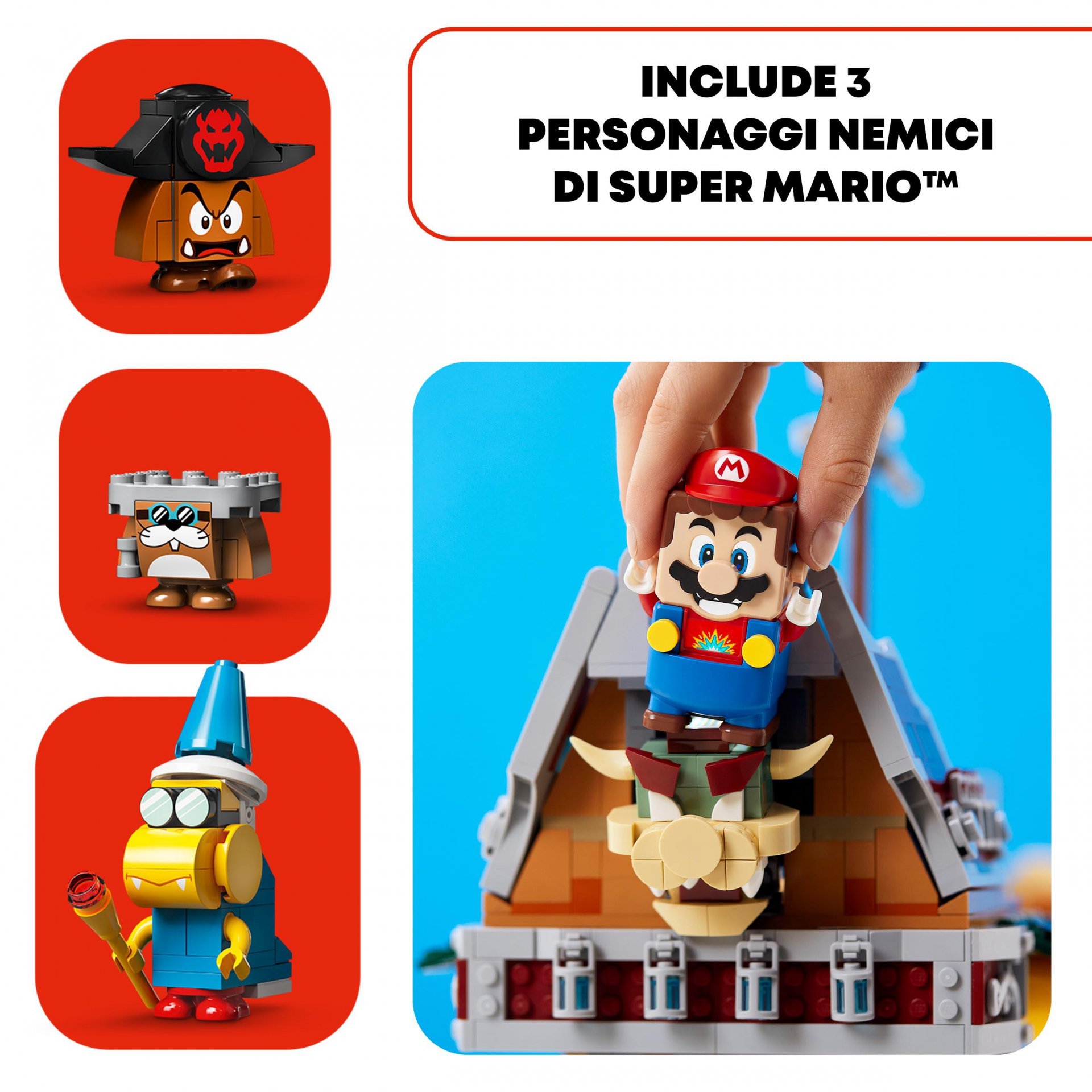 LEGO Super Mario Il Veliero Volante di Bowser - Pack di Espansione, Mattoncini C 71391, , large